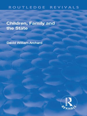 cover image of Children, Family and the State